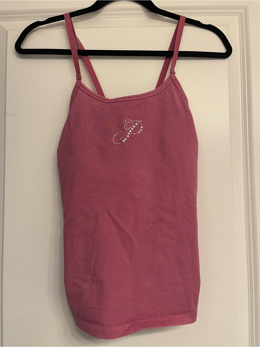 PINK Victoria's Secret Rhinestone P Pink Cami Tank